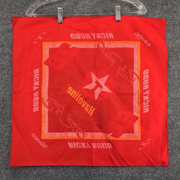 NASCAR Ricky Rudd Bandana Red Size 21x21 #28 Havoline Racing - Picture 3 of 5